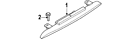 Td11-51-580c Mazda Genuine Oem High Mount Lamp