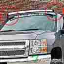 Tlrrlb-sil07-54c-bk Topline Autopart Black Roof Mount Bracket For 54 Curved Light Bar 07 Silverado Avalanche Sierra