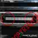 Tlrrlb-ssc02-8-sb Tlrrlb-ssc02-8-sb-off-road-aux-clamps Topline Autopart Texture Black 8 Bumper Mount Bracket For Straight Spot Flood Led Light Bar T42 Hidden-insert-clip-roof-cam-holder-auxiliary-kit