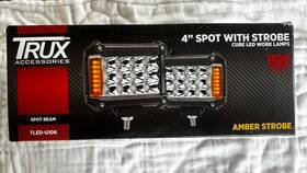 Tled-u106 Trux 115164 Universal Cube Led Work Lamp Pair With Amber Side Strobe