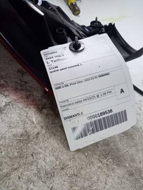 166-11148l Volvo Driver Left Tail Light Quarter Panel Mounted Fits 19-23 S60 434001