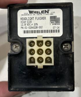 01-0264228-00j Whelen Headlight Flasher High Side Pn Used Made In 2014 01-0264228-00j Whelen Headlight Flasher High Side Pn Used Made In 2014