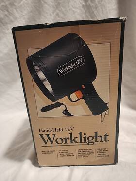 Sc702-2 Worklight Work-light Handheld 12v Vtg Boats And Cars Spotlight/shiner Plugs In Cig Lighter