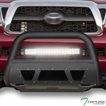 Topline For 05-15 Toyota Tacoma Matte Blk Studded Mesh Bull Guard W/120W Led Bar. Fixed Price $233.00.