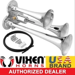 Vixen Horns Train Air 3 Trumpets Chrome Plated For Truck/car Loud Sound Db. Fixed Price $66.97.