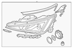 Genuine Hyundai Composite Assembly 92102-F2840. Fixed Price $1864.79.