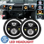 Pair 7" Led Headlights Drl For Hummer Humvee Lmtv Bmy M1045 M1078 M925 M35A2-2. Fixed Price $45.99.