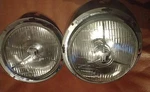 Lucas PL700 Tripod Headlamp Pair Nos Original Lhd Jaguar Mg Triumph Austin. Fixed Price $799.00.