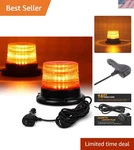 Strobe Light, 40 Amber With Magnetic Base And 16 Ft Cord For Vehicles. Fixed Price $35.99.