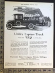 1924 Chevrolet Utility Express Truck Low Rack Produce Delivery Detroit Ad 35535. Fixed Price $28.95.