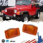 Front Corner Turn Signal Parking Light Amber Lens For Jeep Wrangler Tj 1997-2006. Fixed Price $14.99.