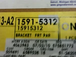 15915312 Cadillac Right Hand Front Lamp Bracket. Fixed Price $118.00.