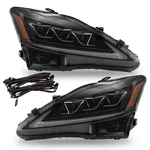 Amber Full Led Headlights For 2006-2013 Lexus IS250 Sedan Front Assembly. Fixed Price $399.99.