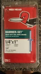 Red Head 1/4"X1" Hammer-set Nail-drive Concrete Anchor 35203 25-COUNT. Fixed Price $18.00.