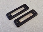 Pair Used Original Genuine Porsche 928 License Plate Light Lenses W Bezels #10. Fixed Price $25.00.
