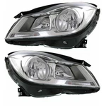 For 12-14 Benz C-class Halogen Headlight Headlamp Chrome Bezel W/bulb Set Pair. Fixed Price $423.95.