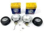Pair Hella Clear Fog Lamp With Cover Bulb H3 Halogen Universal Fit. Fixed Price $53.00.
