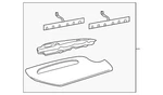 Genuine Ford Lamp Assembly Rear High Mounted 6W1Z-13A613-CAB. Fixed Price $215.41.