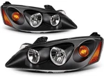 Pair/set Black Amber Headlights Headlamps Assembly For Pontiac G6 2005-2010. Fixed Price $120.99.