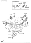 New Genuine 06-09 Sedan Passenger Hid Headlight BN8R-51-031C. Fixed Price $299.99.