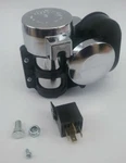 Flosser 11690122 Chrome 12V Loud Compact Air Horn - Made In Italy Motorcycle Car. Fixed Price $50.97.