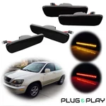 Front+rear Amber Red Smoked Fender Side Marker Lights For 1999-2003 Lexus RX300. Fixed Price $39.99.