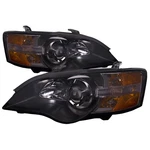 Headlights Halogen Set Black Performance Lens Fits 05-07 Subaru Legacy & Outback. Fixed Price $189.22.