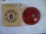 New Nors Red Glass Tail Light Lamp Lens Mopar 1930'S 40'S? #1. Fixed Price $7.21.