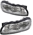 Driver & Passenger Halogen Headlight Set For 1997 1998 1999 Oldsmobile Cutlass. Fixed Price $79.00.