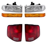 6 Piece Set Of Headlights, Park Signal And Tail Fit 1998-2004 S10. Fixed Price $123.20.