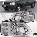 Fits 97-01 Honda Cr-v Left Right Headlight Set Halogen Chrome Pair. Fixed Price $87.02.