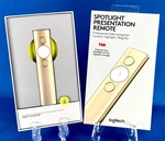 Logitech Spotlight Wireless Presentation Remote Gold 910-004860 Open Box. Fixed Price $65.00.