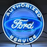 Man Cave Lamp Ford Authorized Service Neon Sign With Backing. Fixed Price $572.51.