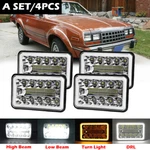 4PCS 4X6 Inch Led Headlights For Peterbilt 379 American Motors Eagle 1980-1988. Fixed Price $58.02.
