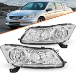For 2008-2012 Honda Accord 4-DOOR Sedan Chrome Headlights Clear Corner Lamps L+r. Fixed Price $79.99.