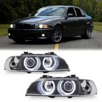 Black Headlights For Bmw E39 525I 530I M5 Lh+rh 1996-2003. Fixed Price $198.00.