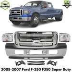 Front Bumper Chrome & Headlight Kit 2005-2007 Ford F-250 F-350 Super Duty. Fixed Price $840.00.