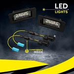 For Bmw Genuine Led License Plate Lights + Adapter. Fixed Price $52.43.