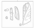 Genuine Mercedes-benz Tail Lamp 203-820-13-64. Fixed Price $163.59.