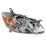 For 2003-2004 Corolla Front Right Headlight Amber & Clear Plastic 81110-0219D V. Fixed Price $115.95.