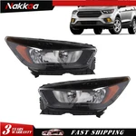 2017 2018 2019 Ford Escape W/o Led Drl Black Halogen Headlights Lamps Pair. Fixed Price $159.96.
