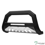 Topline For 2007-2009 Jeep Wrangler Jk Avt Aluminum Led Bull Bar -matte Blk/skid. Fixed Price $170.00.
