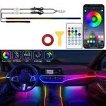2-IN-1 Rgb Led Car Interior Lights- Usb Atmosphere Strips With Phone&app Control. Fixed Price $15.78.