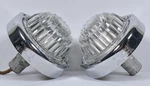 Set Of 2 Vtg Unity 4865 Model Mopar Reverse Back Up Lights Clear Glass Lens. Fixed Price $99.00.