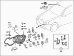Genuine Mercedes CL203 C-class Sportcoupe Lamp Unit 2038202261. Fixed Price $563.73.
