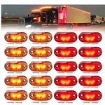 20X Led Lights Marker Clearance Side Red & Amber Trailer Truck Rv Caravan. Fixed Price $19.99.