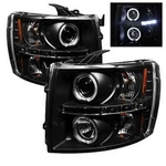 Spyder Projector Headlights Led Halo For Chevy Silverado 1500 - Black. Fixed Price $203.61.