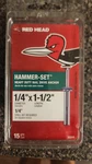 Red Head 1/4"X1-1/2" Hammer-set Nail-drive Concrete Anchor 35203 15 Count. Fixed Price $20.00.