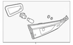 Genuine Mazda Backup Lamp Assembly B53W-51-3F0A. Fixed Price $129.59.