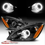 Led Rx Halo 2004-2007 Fit Mitsubishi Lancer Black Projector Headlights Pair. Fixed Price $204.99.